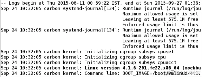 查看最新的日志条目