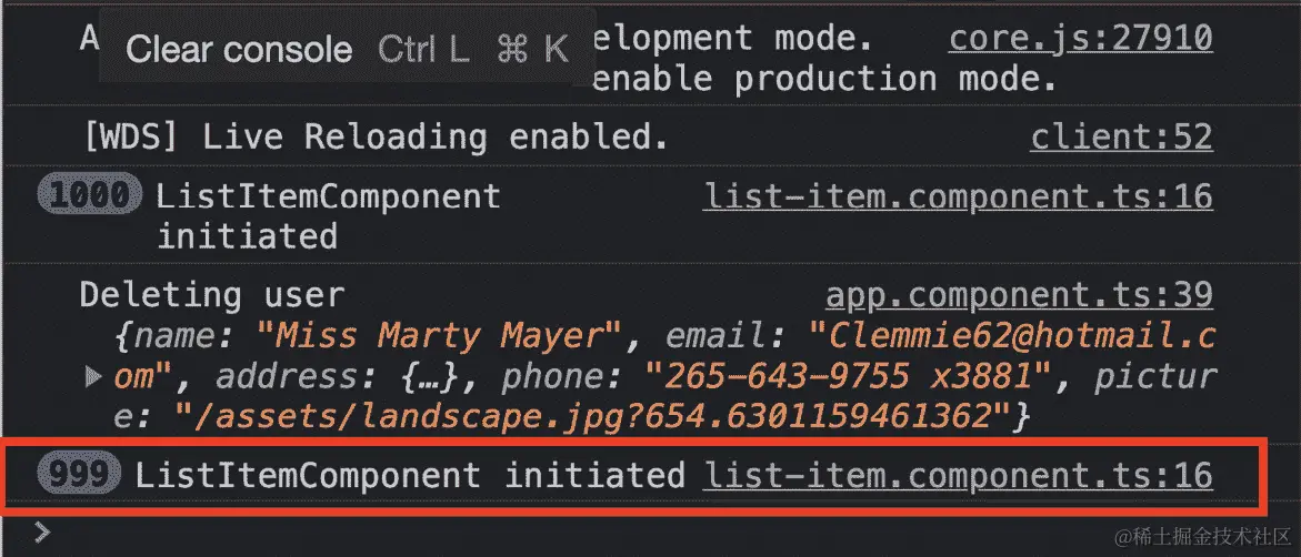 图 12.17–删除项目后再次显示日志