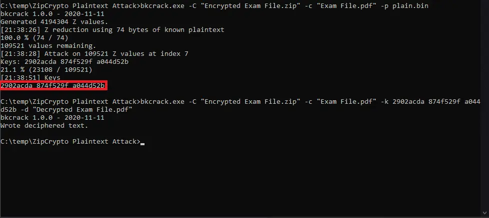 Executing the attack