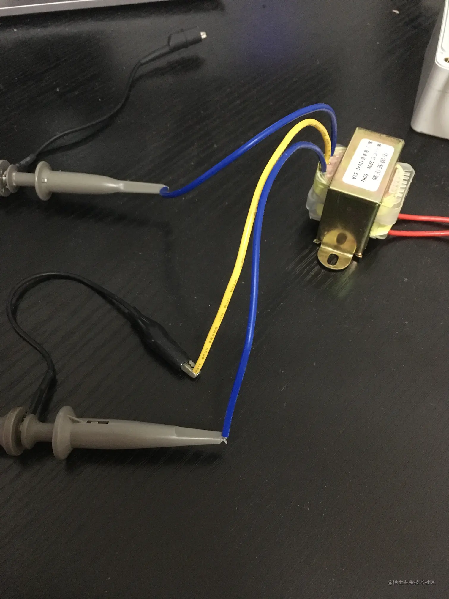 使用示波器学习变压器