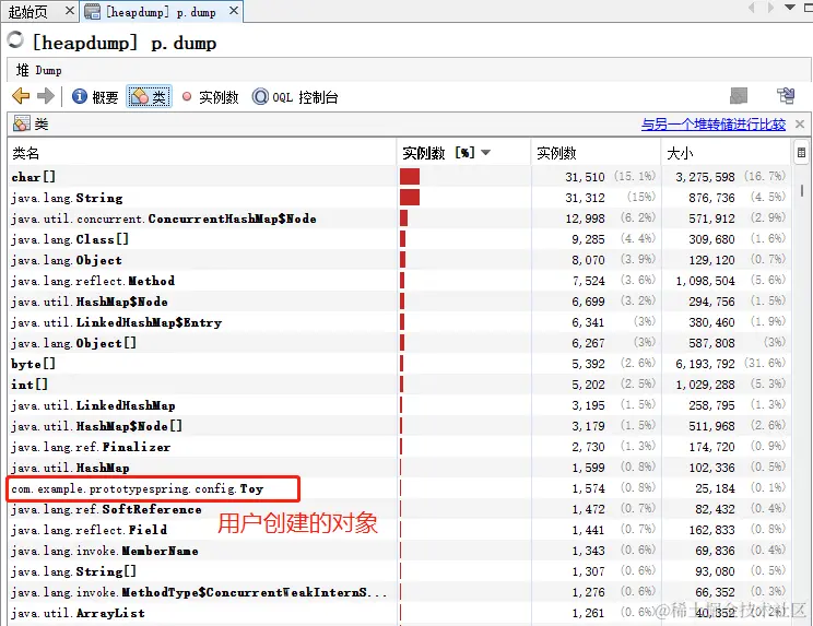 使用jvisualvm分析内存dump