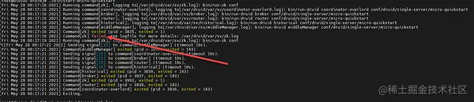 Druid-0.15-start-error