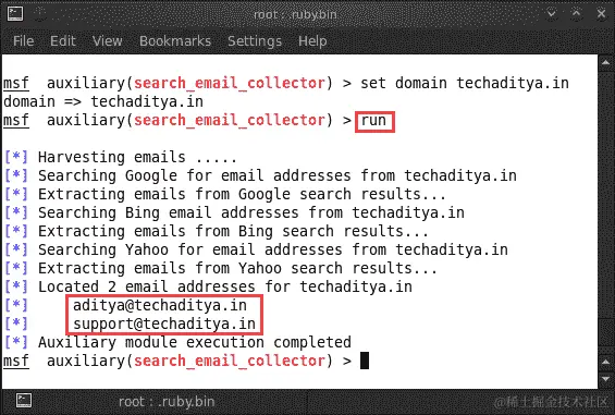 通过 Metasploit 进行信息收集