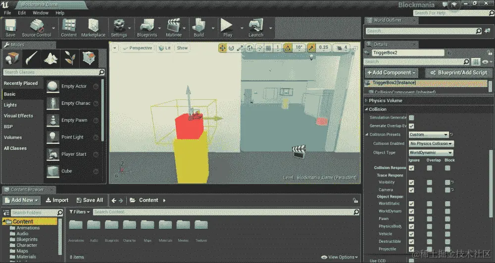 关键立方体拾取和放置