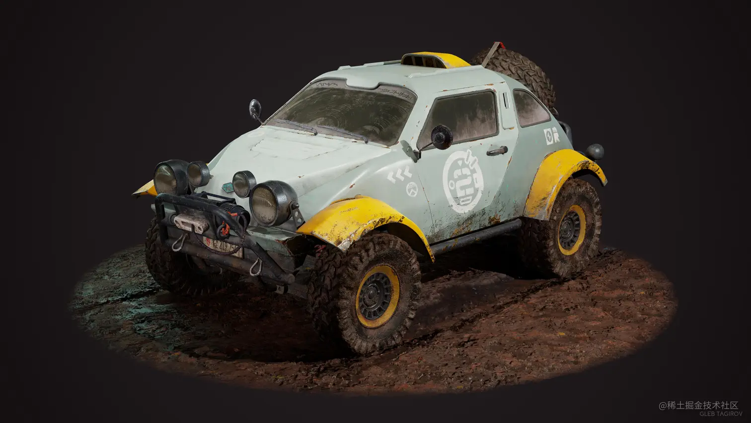 使用Maya和Substance Painter制作一辆越野赛车（2） - 瑞云渲染