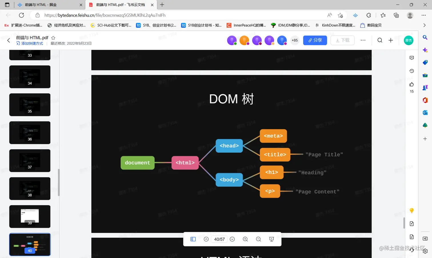 前端与 HTML.pdf - 飞书云文档 和另外 1 个页面 - 个人 - Microsoft​ Edge 2023_1_15 21_09_50.png