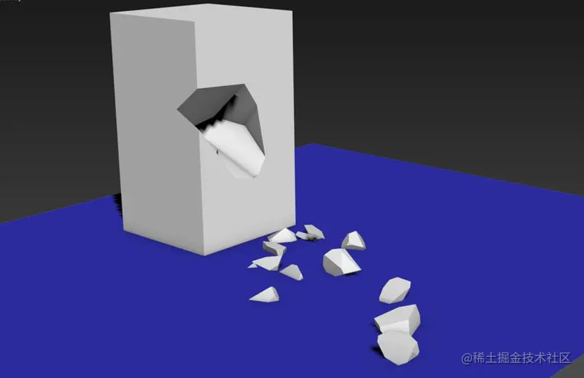 你会看到球进一步打破了块