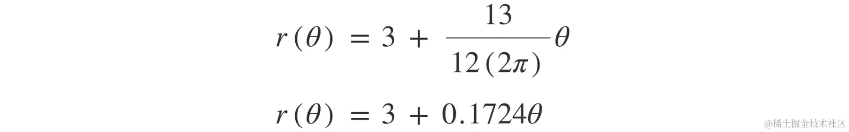 图 11.13：计算半径增加的公式