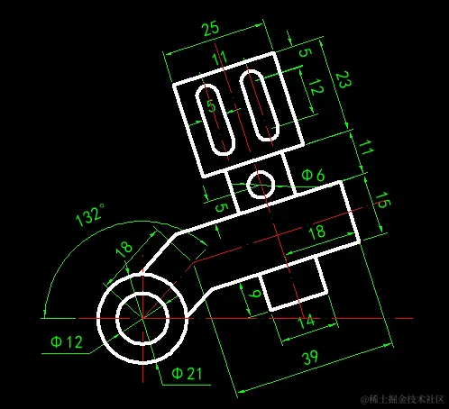 CAD中如何整体旋转绘制有倾斜角度的图形