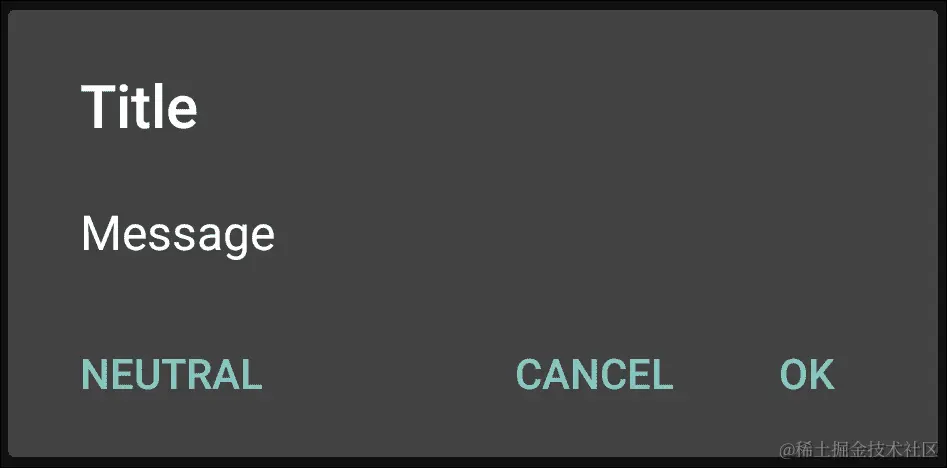 使用 AlertDialog 显示消息框