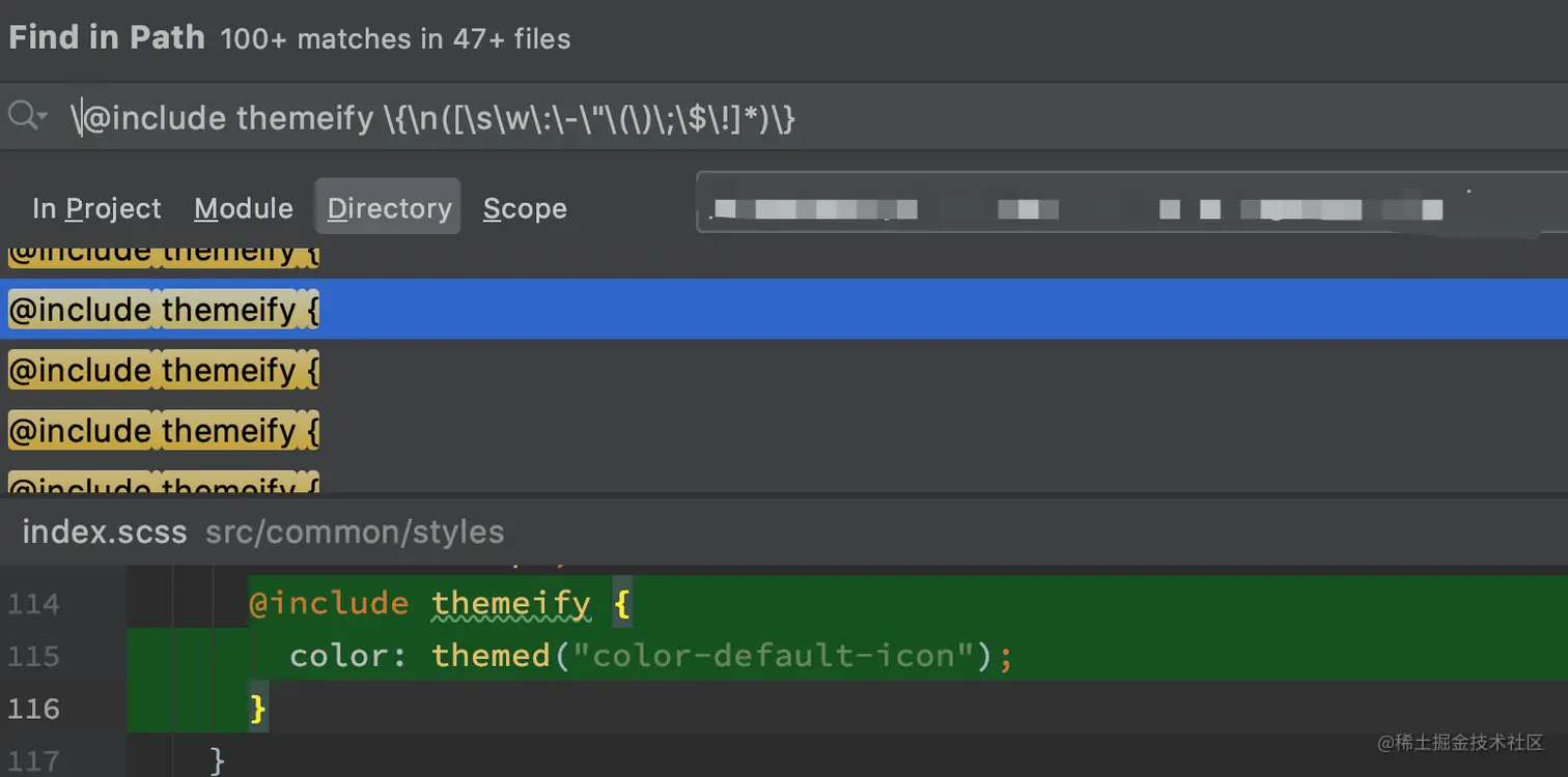 正则表达式匹配暗黑模式
