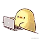 小黄鸭拍电脑