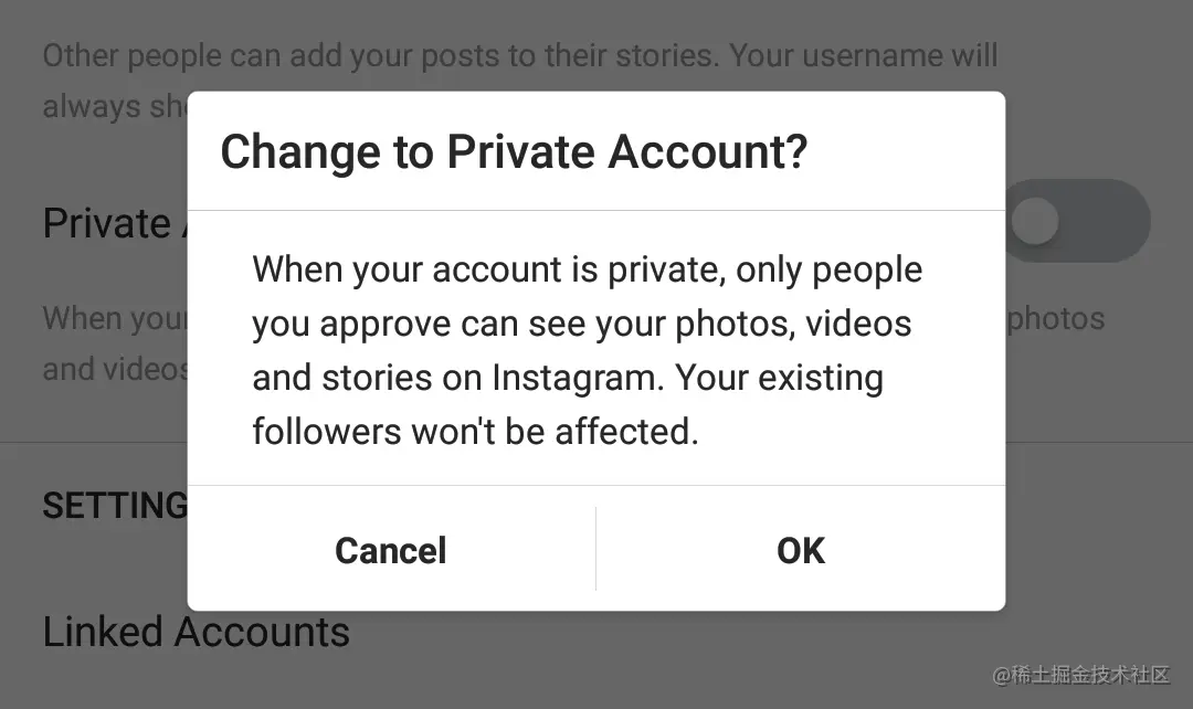 Instagram 隐私私人盒子