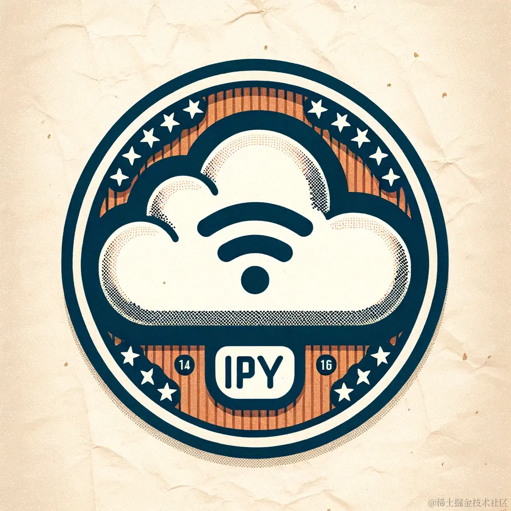 DALL·E 2023-10-11 15.21.21 - Illustration on a vintage paper texture background featuring a badge made up of clouds. The center of the badge showcases the '16YUN' Logo, and the bo.png
