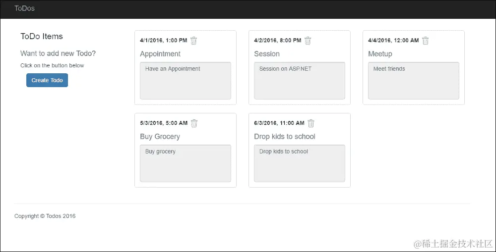 在 ASP.NET Core 中开发待办事项应用程序