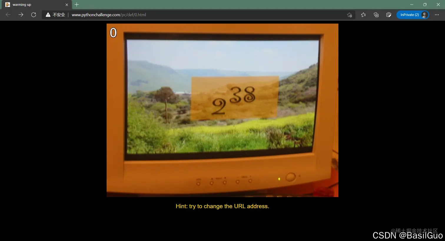 Python Challenge第一关