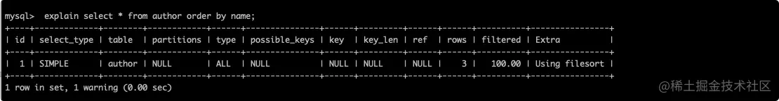 extra_using filesort