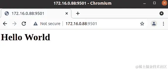 图 12.3 - Swoole 演示 Hello World 程序输出