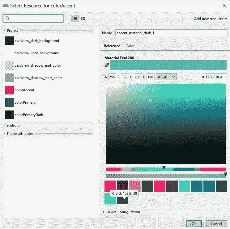 使用 Android Studio 主题设计师
