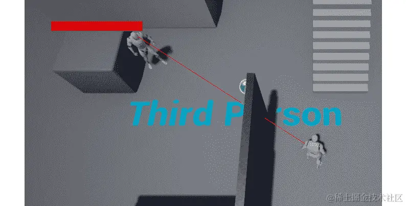 图 8.32：在屏幕左上角显示的进度条