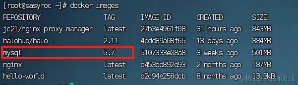 会出现已下载的镜像文件