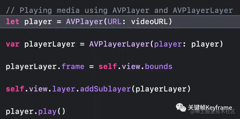 AVPlayer+AVPlayerLayer 使用示例