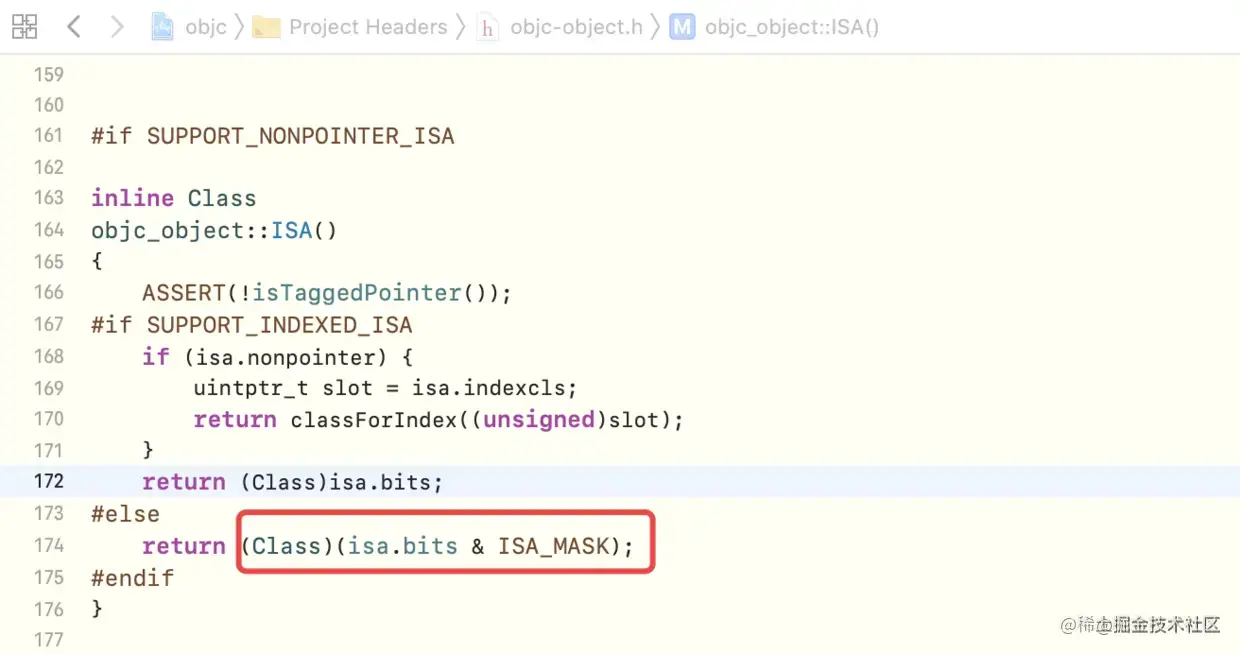 源码中isa的强转
