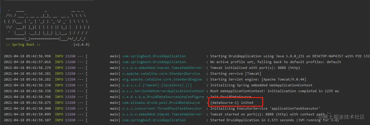 Spring boot项目整合阿里巴巴druid数据库连接池