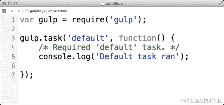 创建一个 gulpfile
