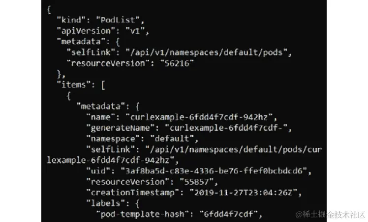 图 4.58：API 服务器的成功响应