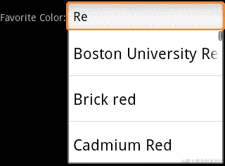 自动完成文本输入