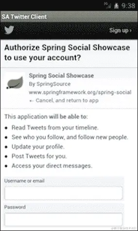 Auth/Spring Social