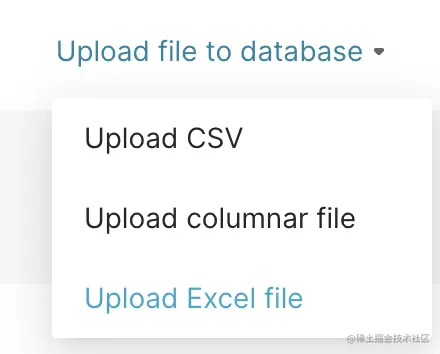 Upload Excel file