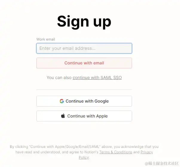 notion signup