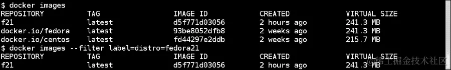 标记和过滤容器