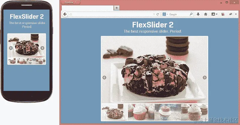 示例 2 – 使用轮播滑块作为导航控制器