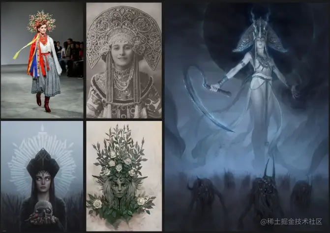 俄式皇冠Kokoshnik参考资料 - 瑞云渲染