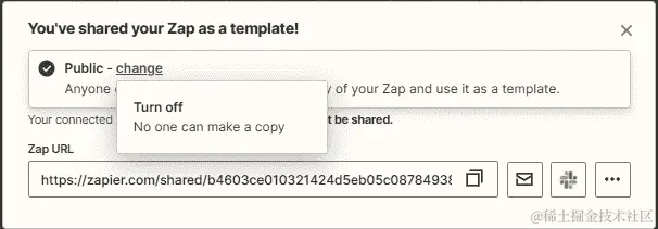 图 4.19 – Zap 共享选项概览