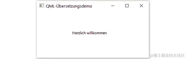 图 11.10 - 使用 Qt Quick 进行翻译示例的输出