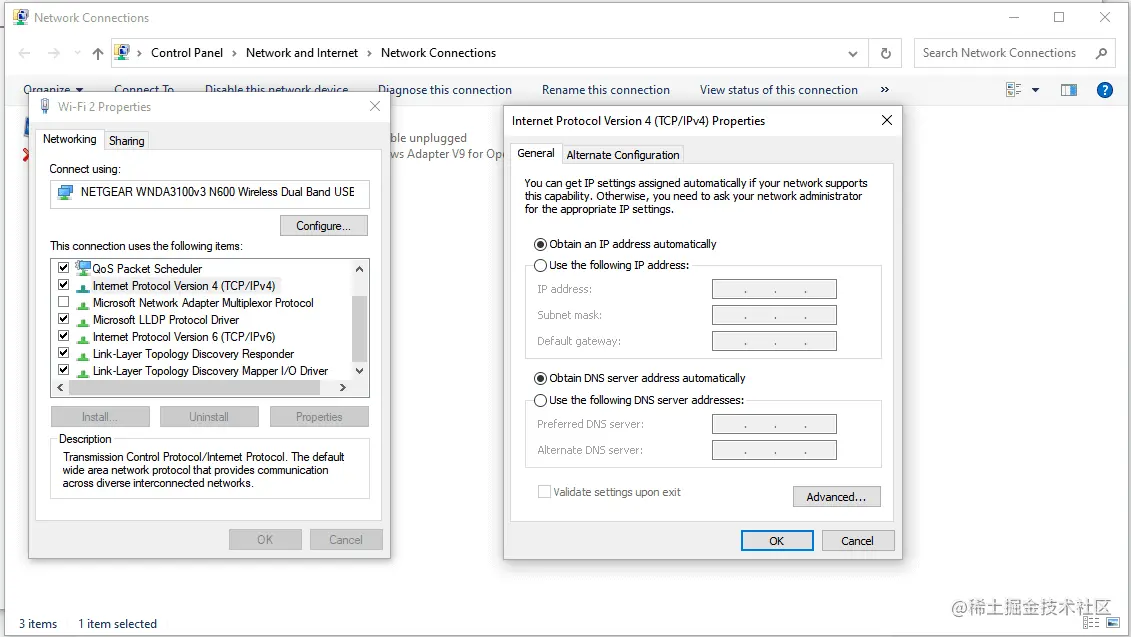 Windows 上修改 DNS 服务器