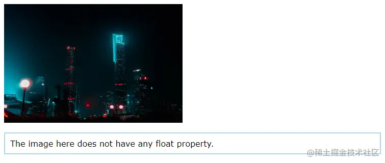 image stacked on paragraph no float
