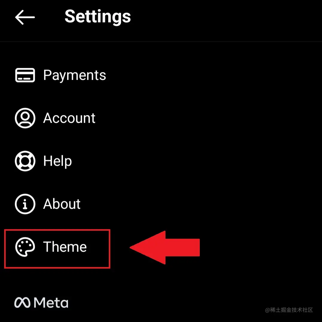 设置主题instagram