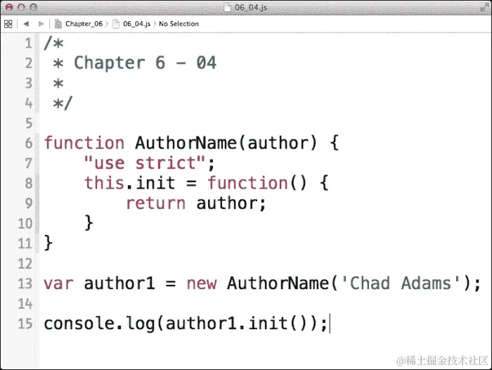 使用 'new' 创建实例