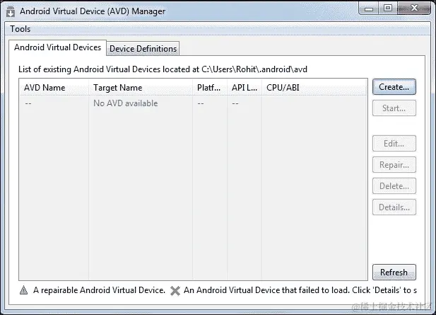 Android 虚拟设备
