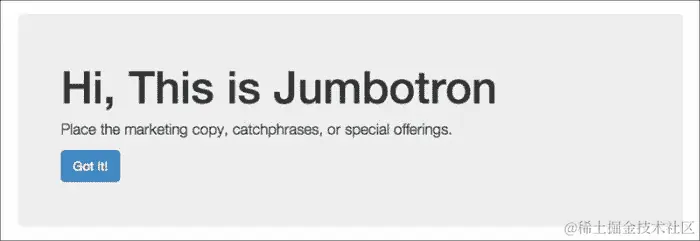 Bootstrap Jumbotron