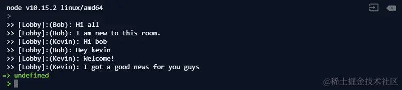 图 9.28：再次检查 kevin 的消息列表