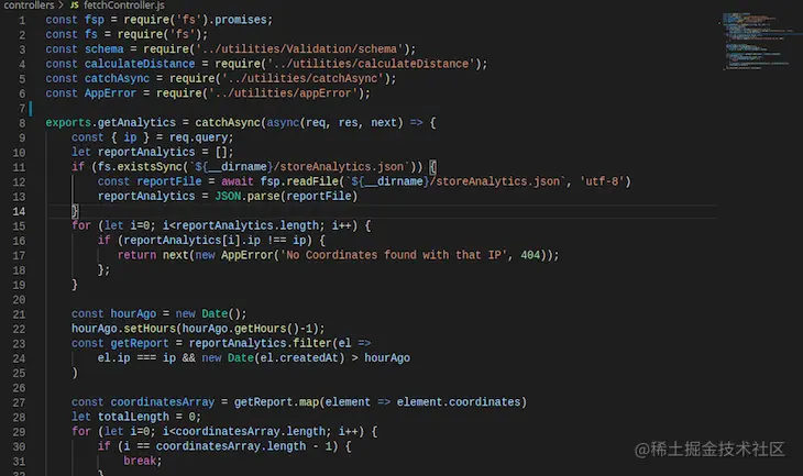 Fetch Controller Code