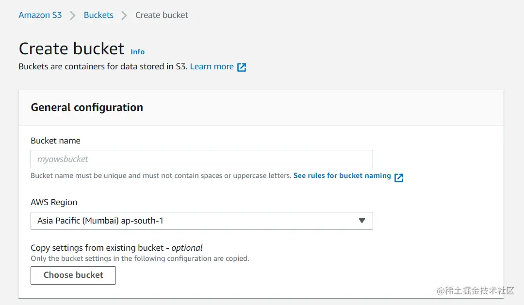 Apple Search Ads to Redshift: Create Bucket