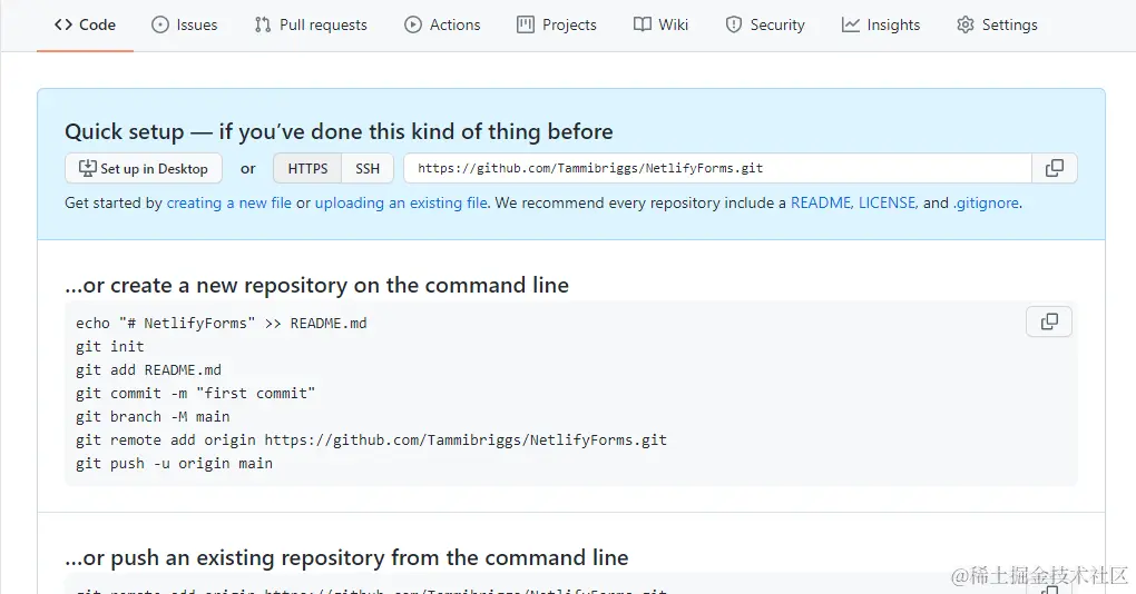Created new repository