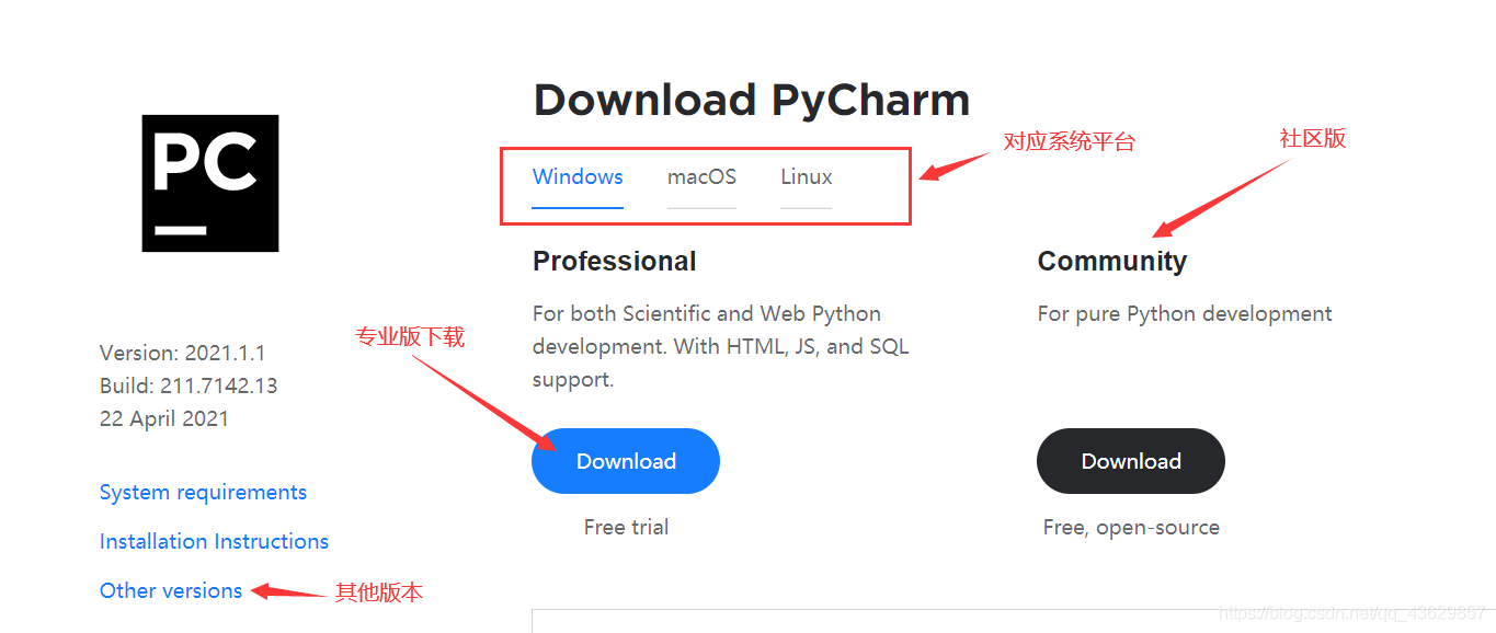 PyCharm官网图